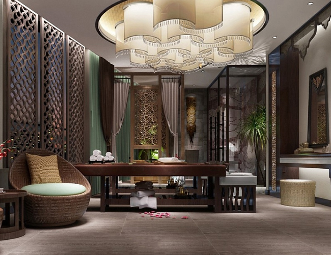 韵花阁的休闲区与休憩区